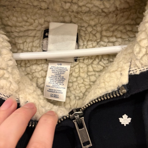 Roots Toronto Maple Leafs crossover zipper hoodie L/G - Picture 4 of 11